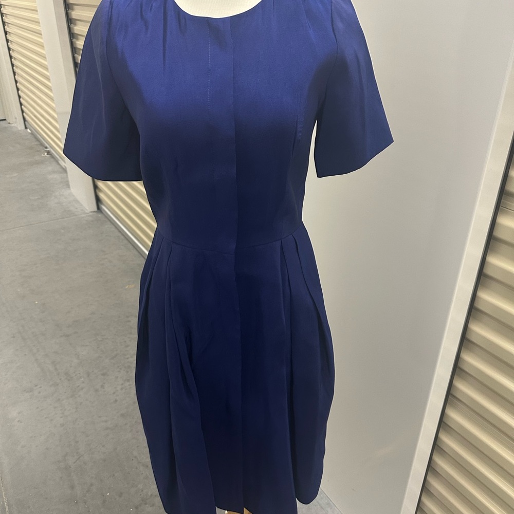 Lyn Devon Structured Blue Dress